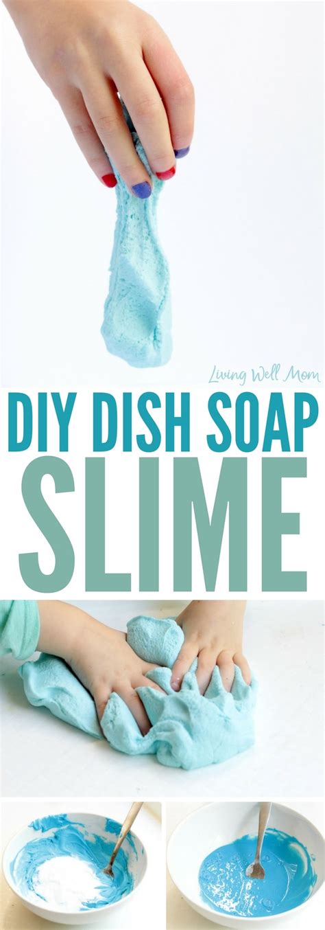 Fluffy Dish Soap Slime: Completely Borax Free!