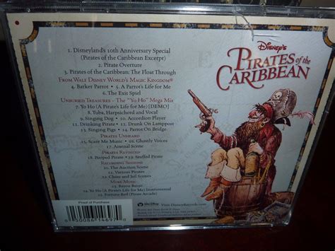 DISNEY'S PIRATES OF THE CARIBBEAN ORIGINAL ATTRACTION SOUNDTRACK CD ...