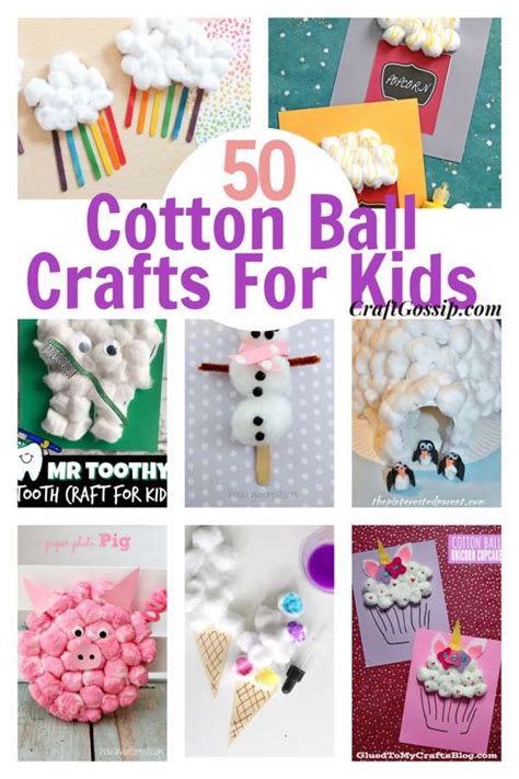 50+ Cotton Ball Kids Craft Activities – Craft Gossip