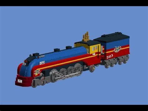 How To Build A Lego Circus Zaragoza Train Locomotive (4-8-2)(Madagascar ...