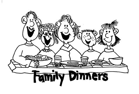 Free Eat Dinner Clipart Black And White, Download Free Eat Dinner ...