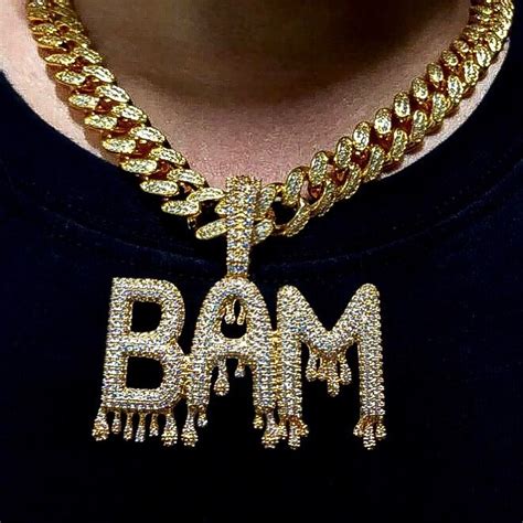 Drip Custom Letter Rapper Necklace – Bling Label