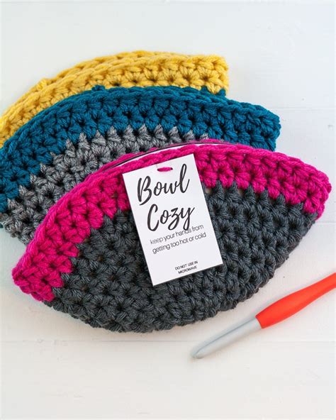 Quick Crochet Bowl Cozy - Winding Road Crochet Cozy Crochet Patterns ...