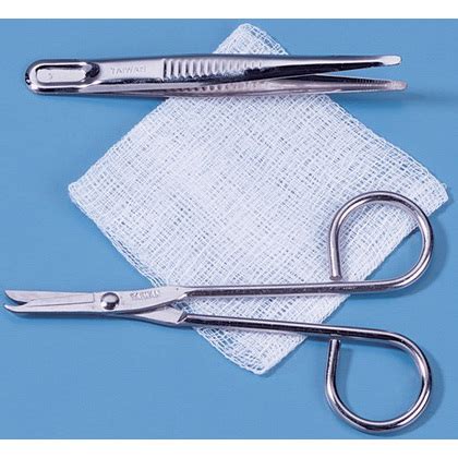 Suture Removal Kit with Plastic Posi-Grip Forceps | Bound Tree