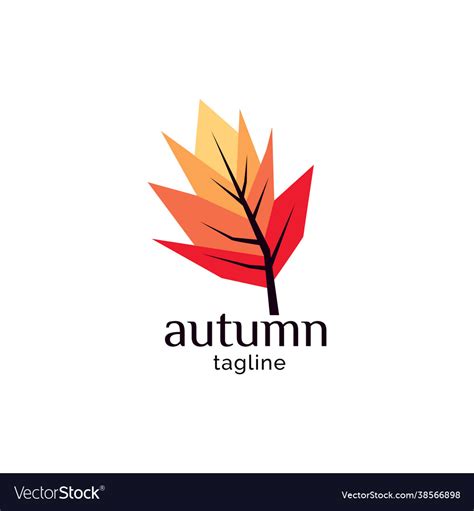 Autumn logo design Royalty Free Vector Image - VectorStock