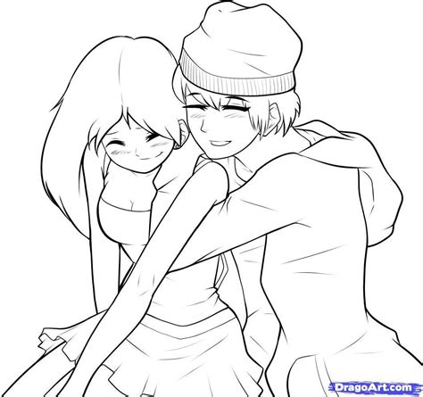 Anime Kissing Coloring Pages at GetColorings.com | Free printable ...