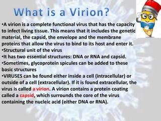 Differences between viroid and virion | PPT