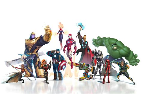 Rocket Raccoon, Thanos, Nebula (Marvel Comics), Hawkeye, Black Widow ...