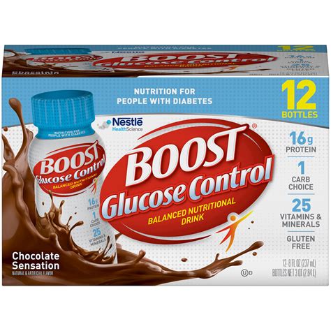 Boost Glucose Control Ready to Drink Nutritional Drink, Rich Chocolate ...