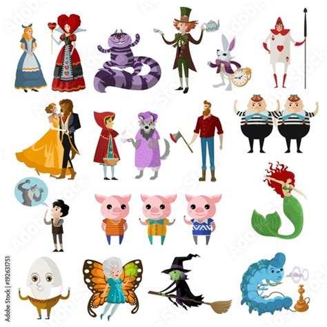 classic fairy tales characters Stock Vector | Adobe Stock