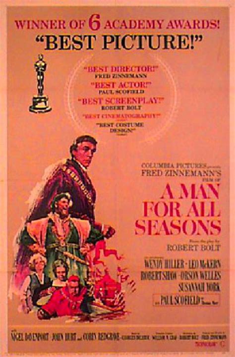 A Man for All Seasons 1967 U.S. One Sheet Poster - Posteritati Movie ...