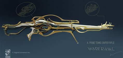 Tenno Sniper Rifle Prime Art - Warframe Art Gallery