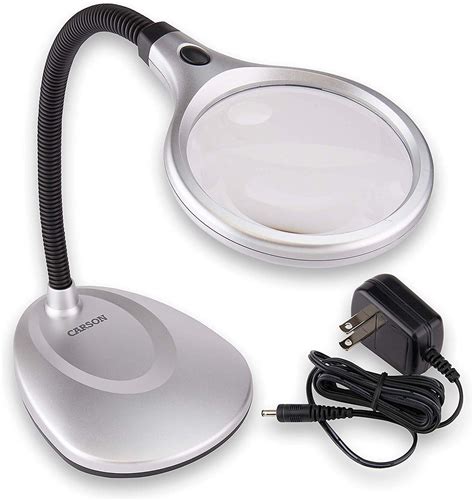 DeskBrite 200 LED Illuminated 2X Magnifier & Desk Lamp (LM-20), The ...