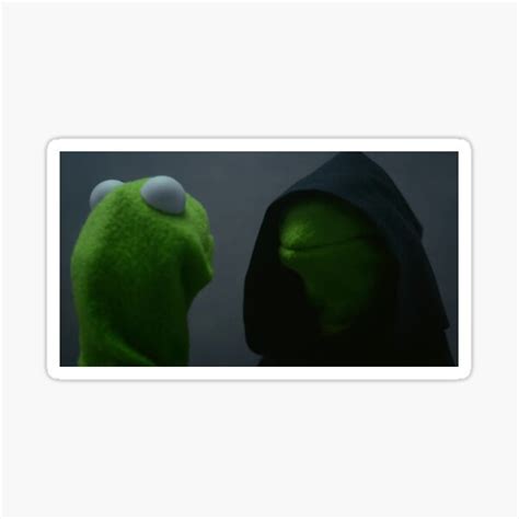 "Evil Kermit Meme" Sticker for Sale by stamus | Redbubble