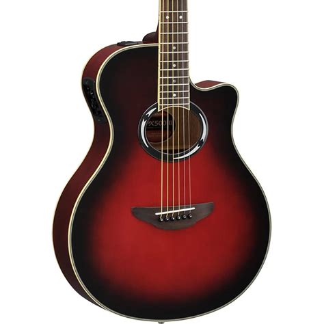 Yamaha APX500III Thinline Cutaway Acoustic-Electric Guitar Dusk Sun Red ...