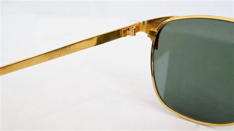 Ray Ban Signet Gold Frame Sunglasses – Vintage by Misty