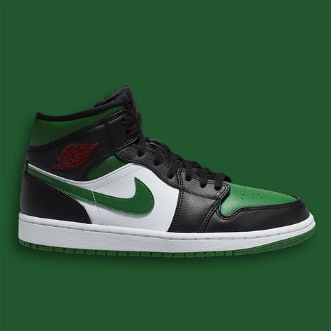 Jordan 1 Mid Green Toe For Sale - Kicks Collector