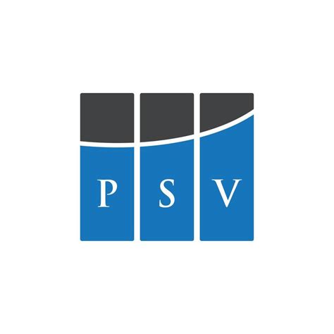 PSV letter logo design on WHITE background. PSV creative initials ...