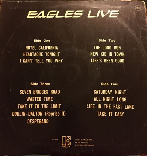 Eagles – Eagles Live (Vinyl) - Discogs