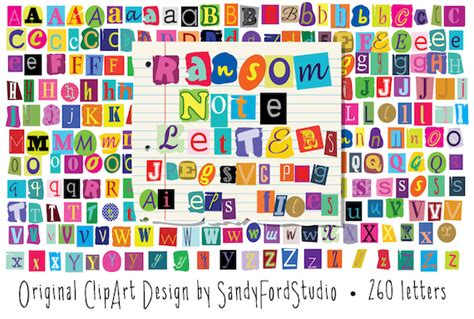 Ransom Note Letters 260 Letters Svg Eps Ai Png and Jpeg - Etsy