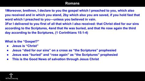 The Theme of Romans | Calvary Chapel At The Cross