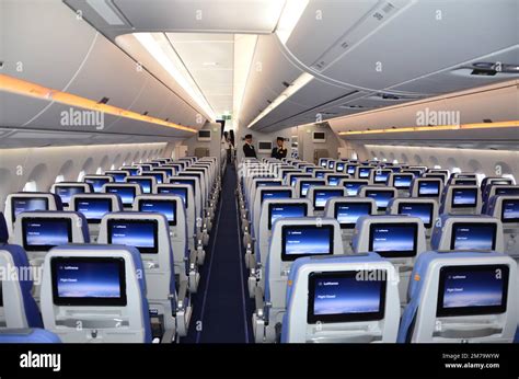 Aviation, Lufthansa, Airbus A350-900, Seat rows, Passenger aircraft ...