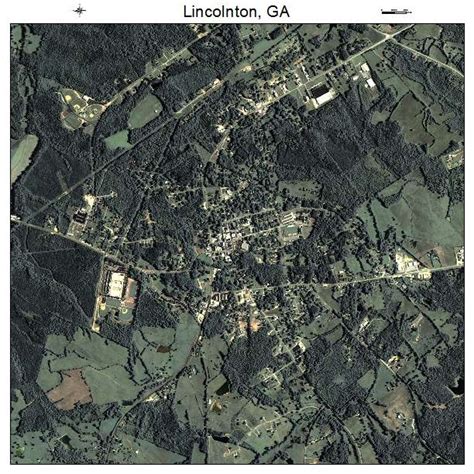 Aerial Photography Map of Lincolnton, GA Georgia