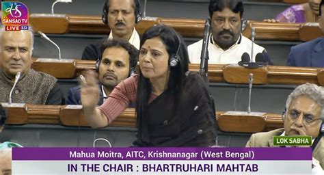 TMC Leader Mahua Moitra Draws Criticism for Use of Harsh Language in ...