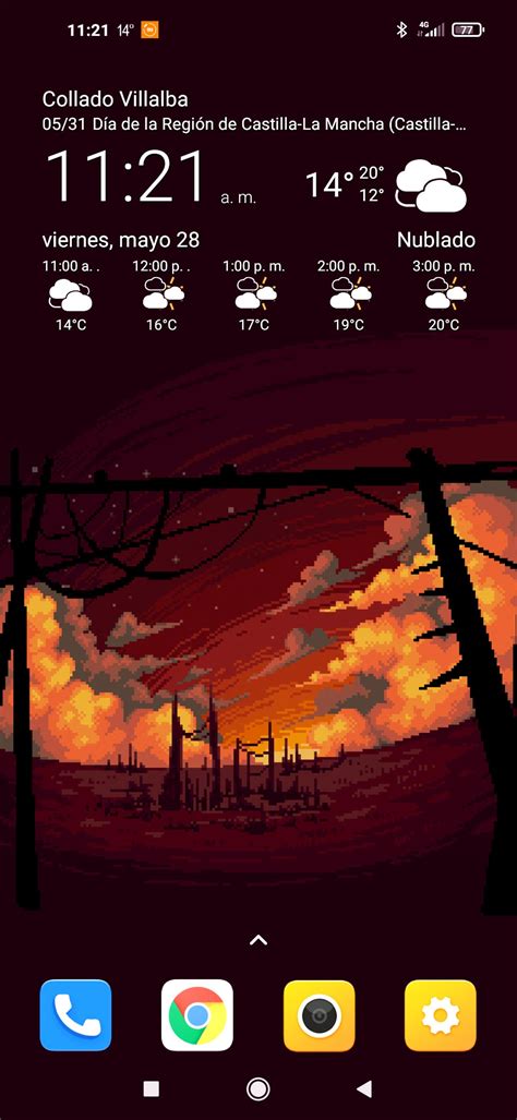 PIXEL ART Phone WALLPAPER Android iPhone Landscape - Etsy