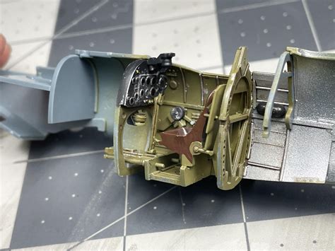 Spitfire cockpit completed. : r/modelmakers