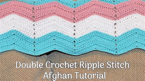 Easy Double Crochet Ripple Afghan Pattern