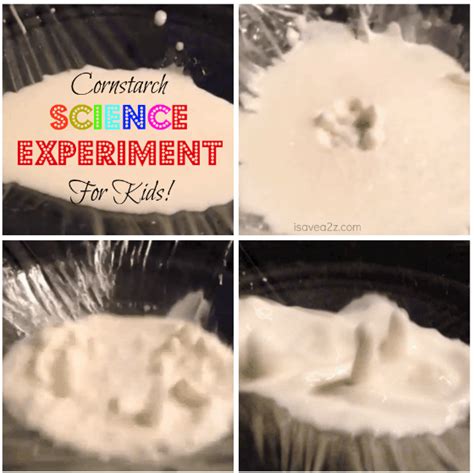 Fun Cornstarch Science Experiment for Kids! - iSaveA2Z.com