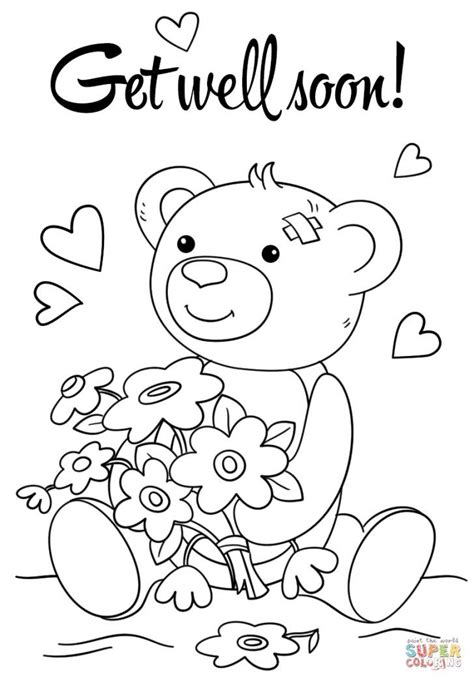 Free Printable Get Well Coloring Pages For Kids