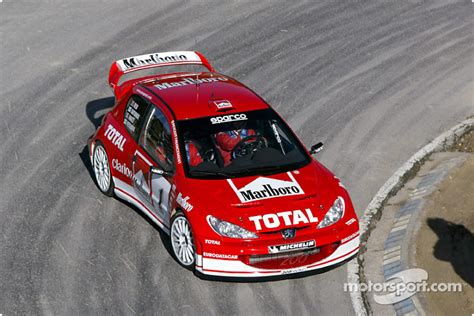 Gilles Panizzi in the new Peugeot 206 WRC 2003 | WRC photos | Main ...