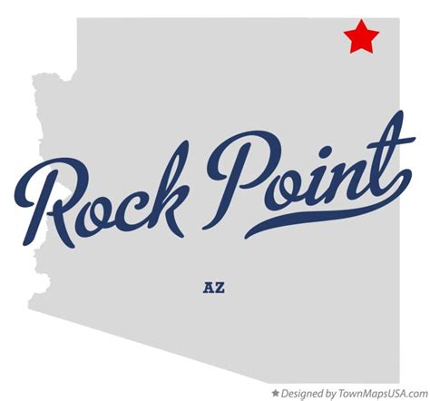 Map of Rock Point, AZ, Arizona