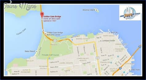 GOLDEN GATE BRIDGE MAP - ToursMaps.com