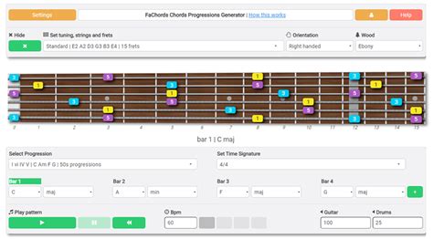 Chord Progression Generator For Guitar Players