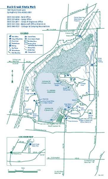 Buck Creek State Park map - Springfield OH 45502 • mappery