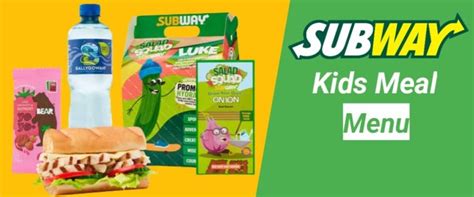 Subway Kid’s Meal Menu