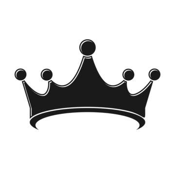 King Crown Clipart Black And White