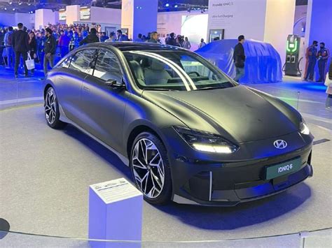 The Hyundai Ioniq 6 At Auto Expo 2023 Is A Sleek Electric Sedan - ZigWheels