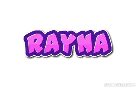 Rayna Logo | Free Name Design Tool from Flaming Text