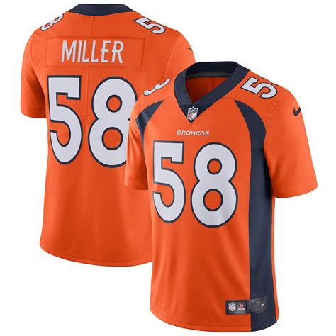 Men's Nike Von Miller Orange Denver Broncos Vapor Untouchable Limited ...