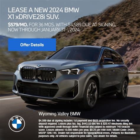 New BMW Lease Deals & Cars Specials Wilkes Barre PA | BMW of Wyoming Valley