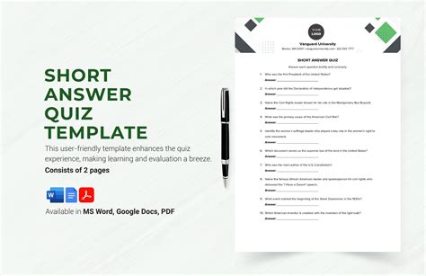 Quiz Templates in Google Docs - FREE Download | Template.net