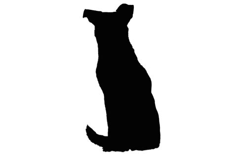 Sitting Dog Silhouette, Shepherd Dog Graphic by gornidesign · Creative ...