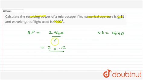 Outrageous Resolving Power Of Microscope Formula Important Formulas In ...