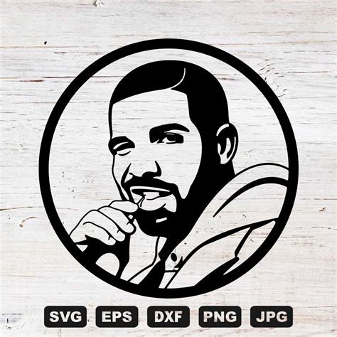 Drake 2 SVG Cutting Files, Rapper Digital Clip Art, Hip hop - Inspire ...