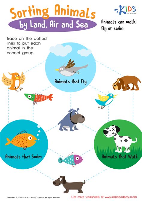 Ocean Animals For Kids Worksheets