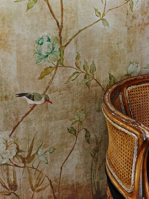 Chinoiserie by Sidney Paul & Co - Gold - Mural : Wallpaper Direct ...